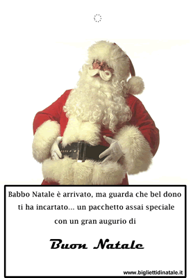 Biglietti Babbo Natale