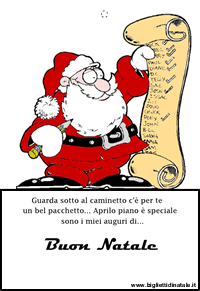Biglietto Babbo Natale