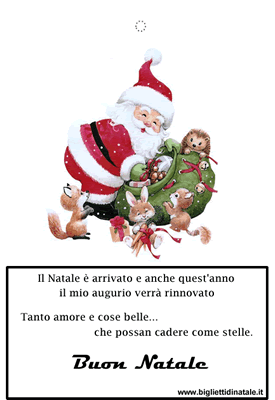 Biglietto Babbo Natale