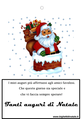Biglietto di Babbo Natale