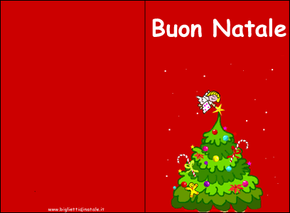 Biglietti di Natale angelo