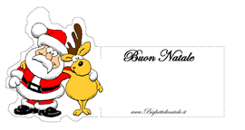 Biglietti di Natale da ritagliare