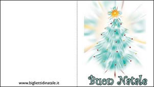 Biglietti di Natale albero