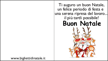 Biglietti di Natale mini