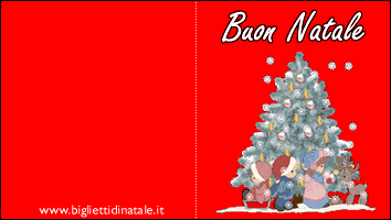 Biglietti di Natale Albero