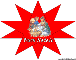 Biglietto Natale presepe